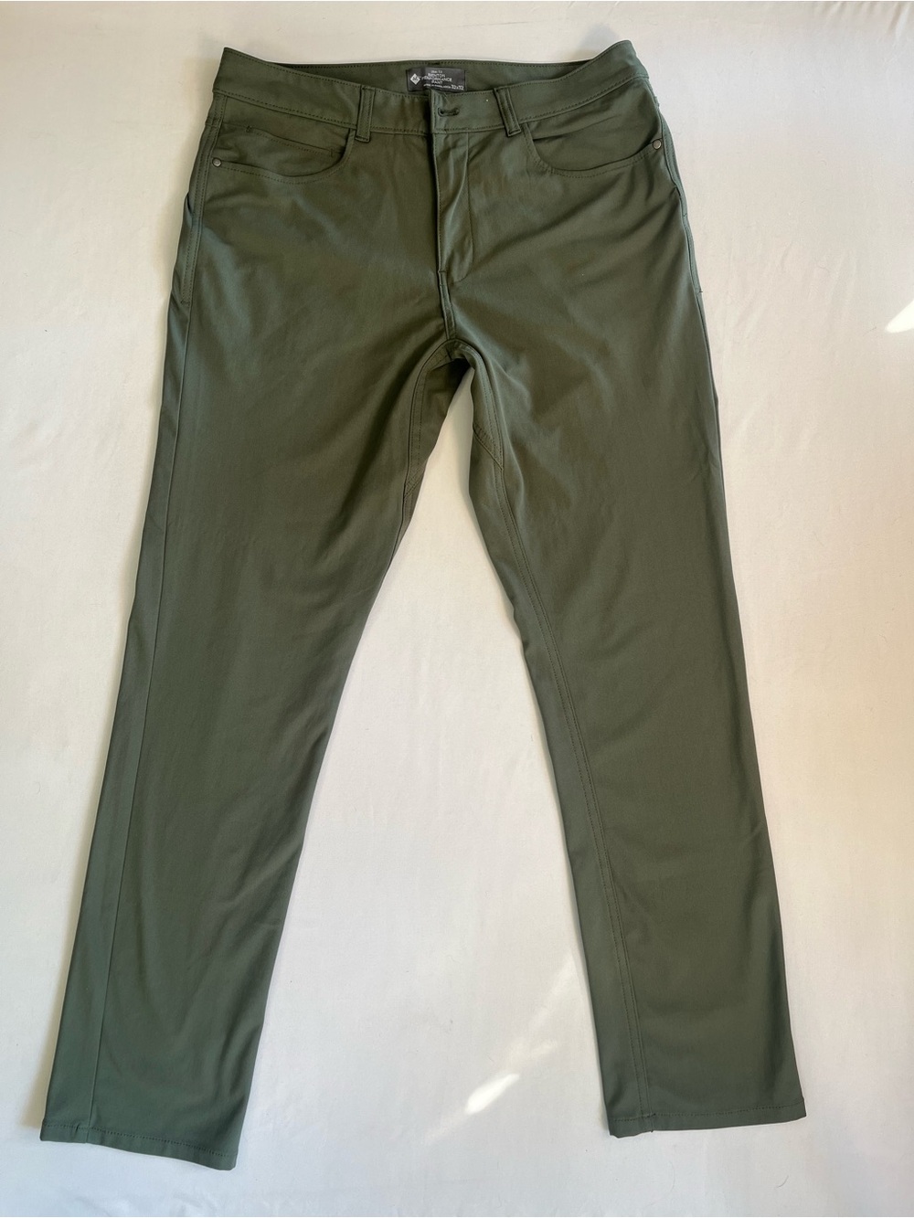 Men's Slim Fit Pants in Olive Green 0002